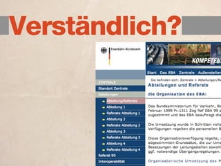 Verständlich?
 