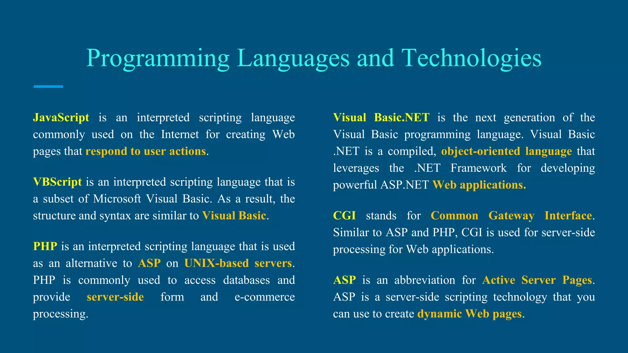 History of Web Technology | PPT