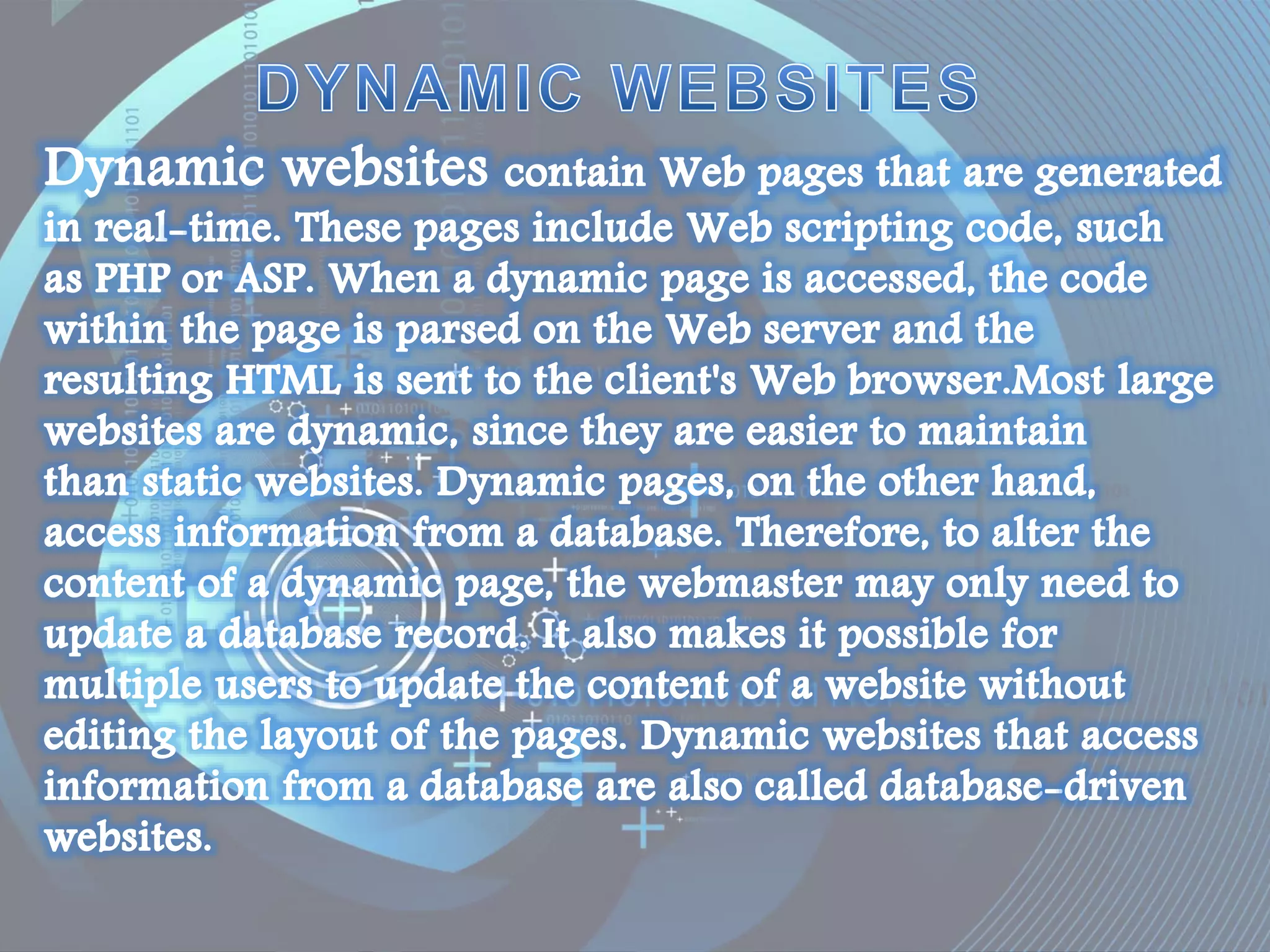 Web technology