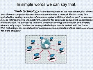 Web technology | PPTX