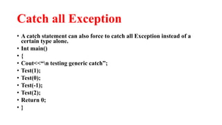 exception handling | PPT