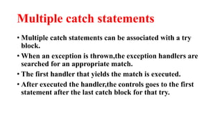 exception handling | PPT