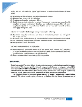 PREPARED BY ARUN PRATAP SINGH 3
3
IP ADDRESSING :
 