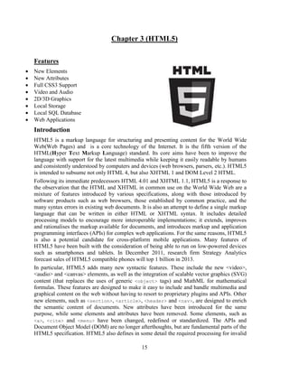 Report file on Web technology(html5 and css3) | PDF