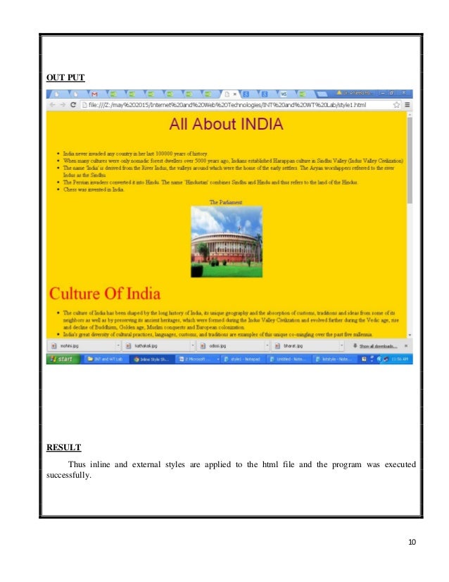 Web technology lab manual