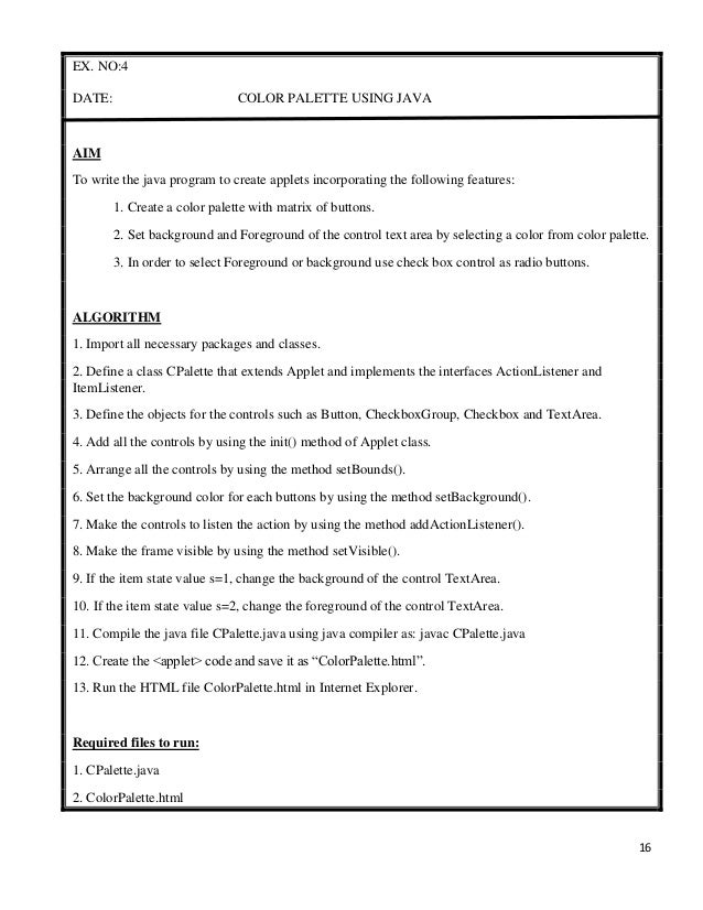 Web technology lab manual