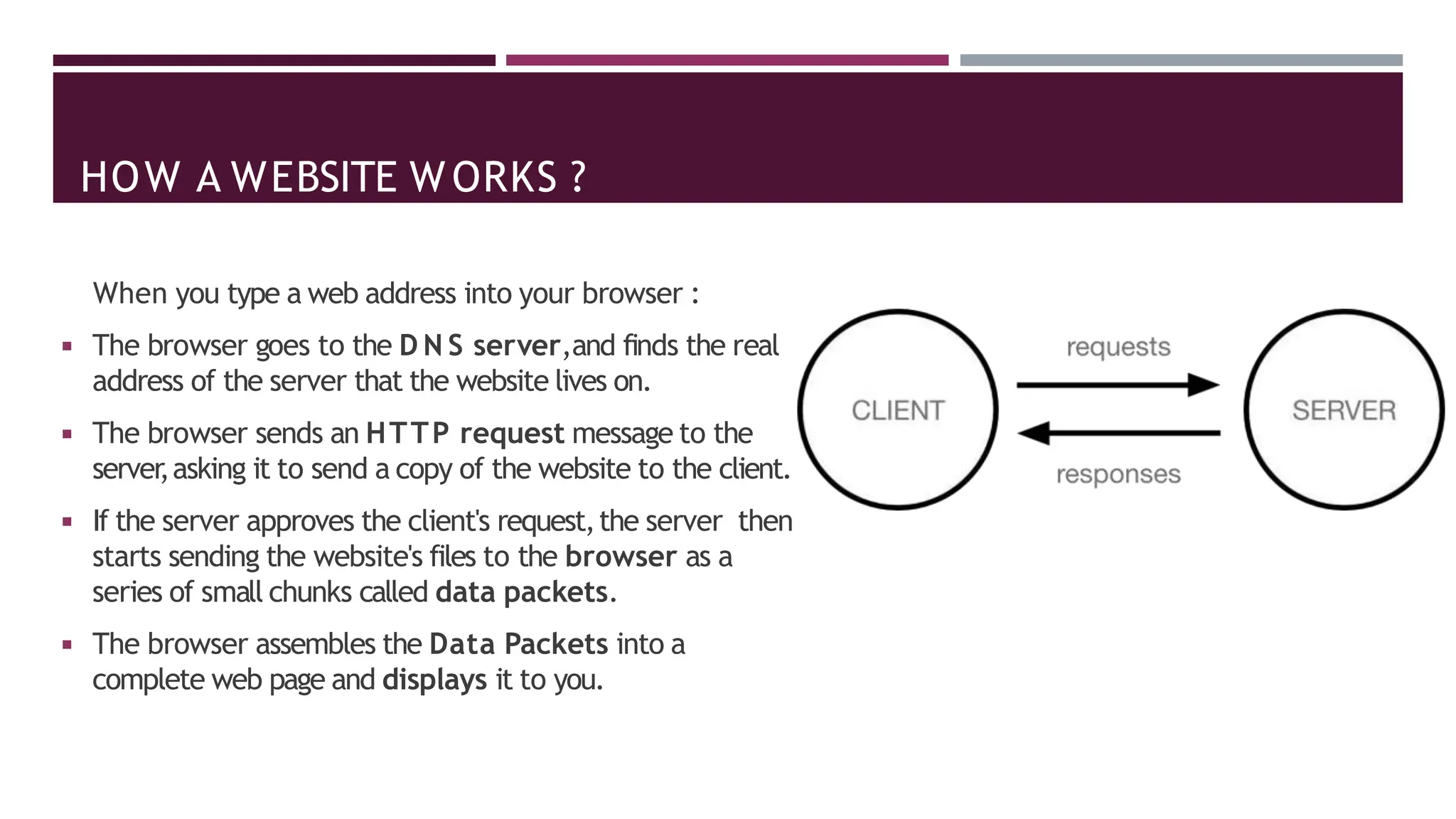 WebTechnology presentation.pptx | Web Design and HTML | Internet