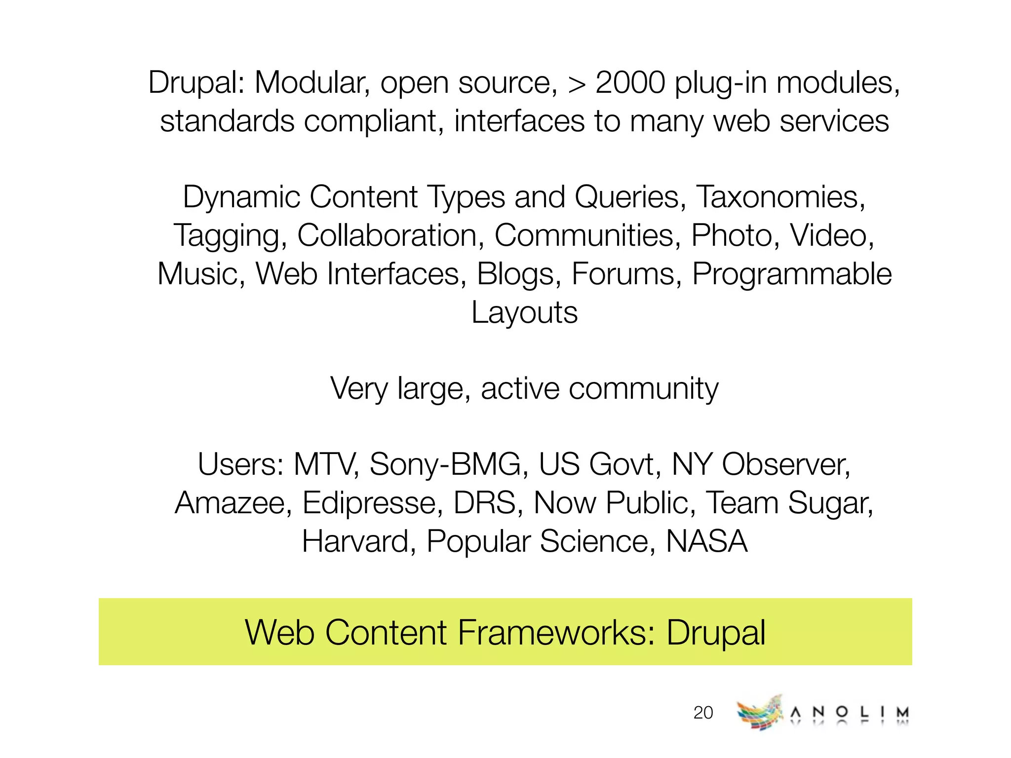 Web Technology Trends (early 2009)