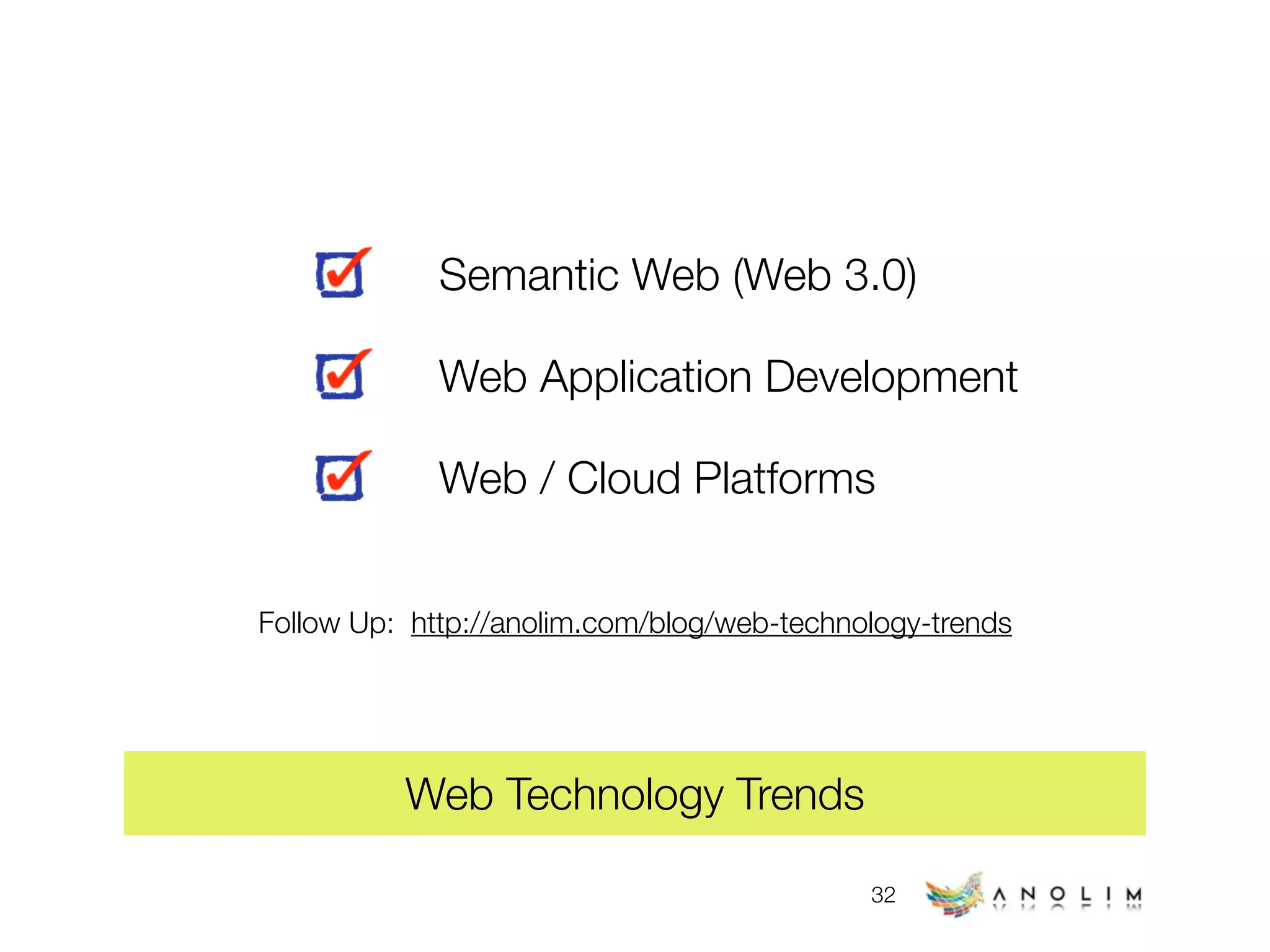 Web Technology Trends (early 2009)
