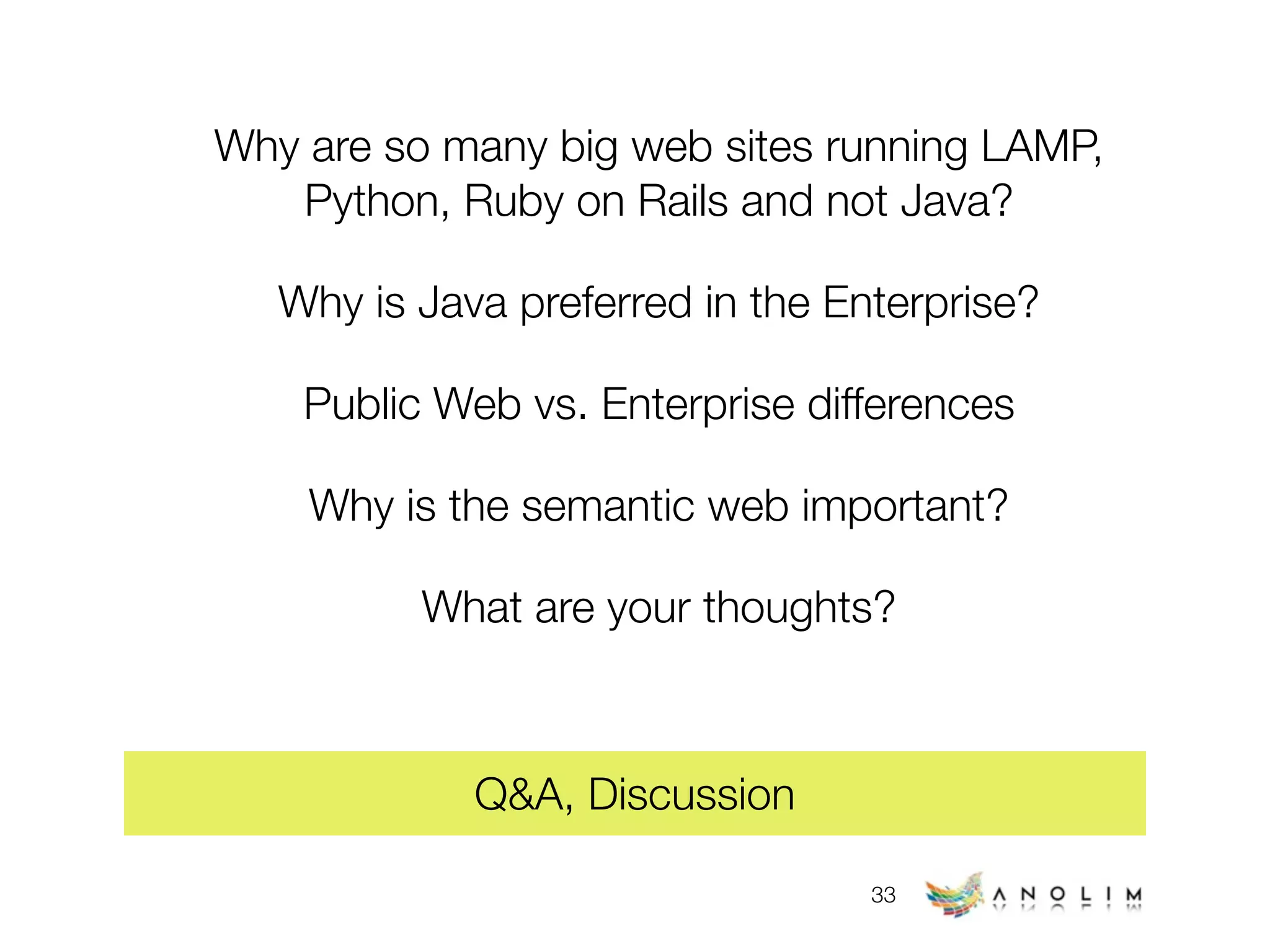 Web Technology Trends (early 2009)