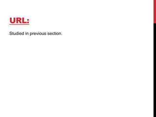 URL:
Studied in previous section.
 