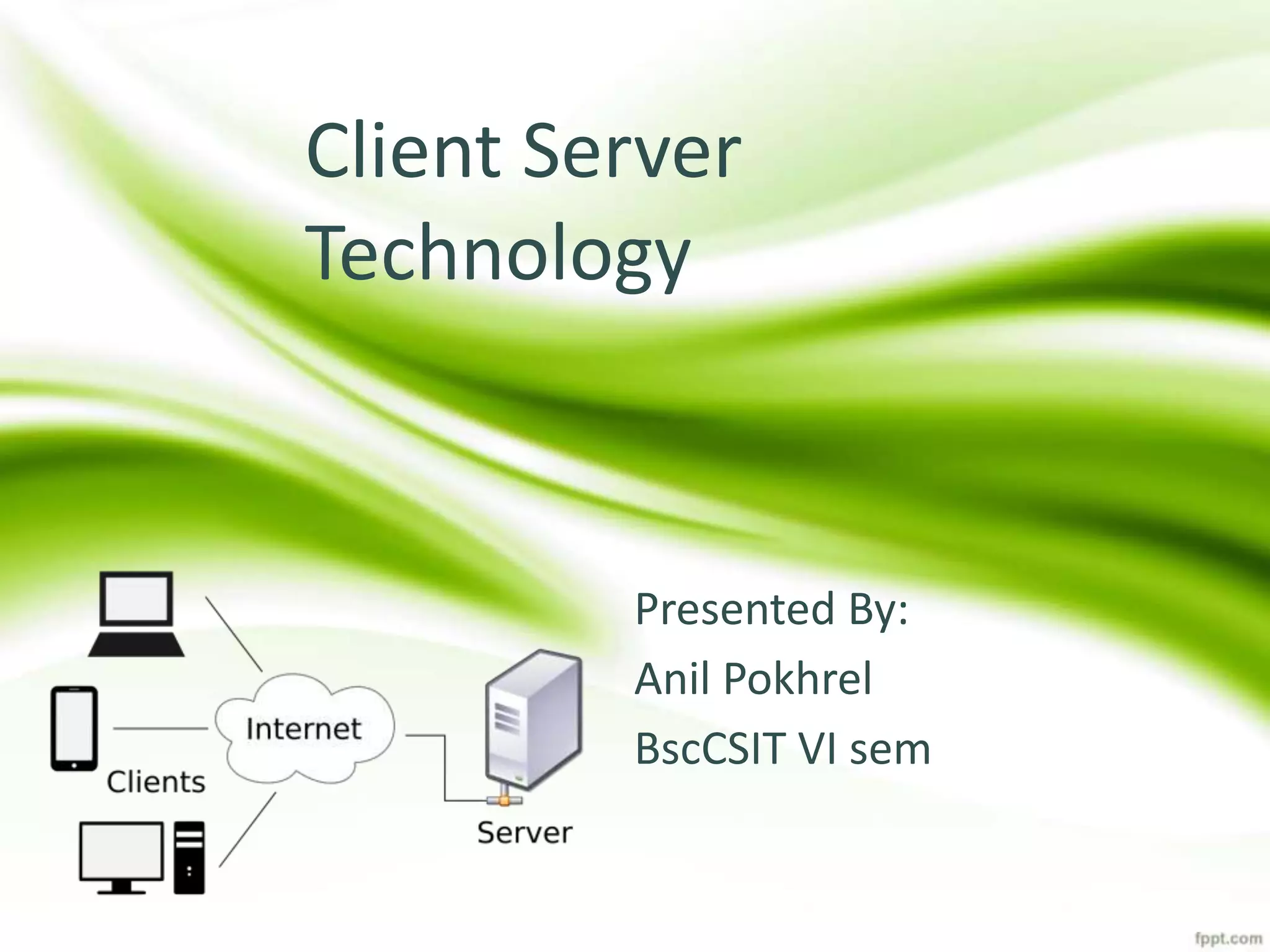 Client-server technology in web design | PPTX
