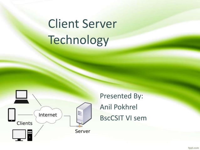Client-server technology in web design | PPTX