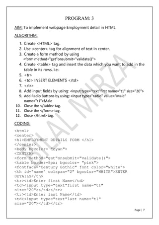 Learn JavaScript HTML & CSS | PDF