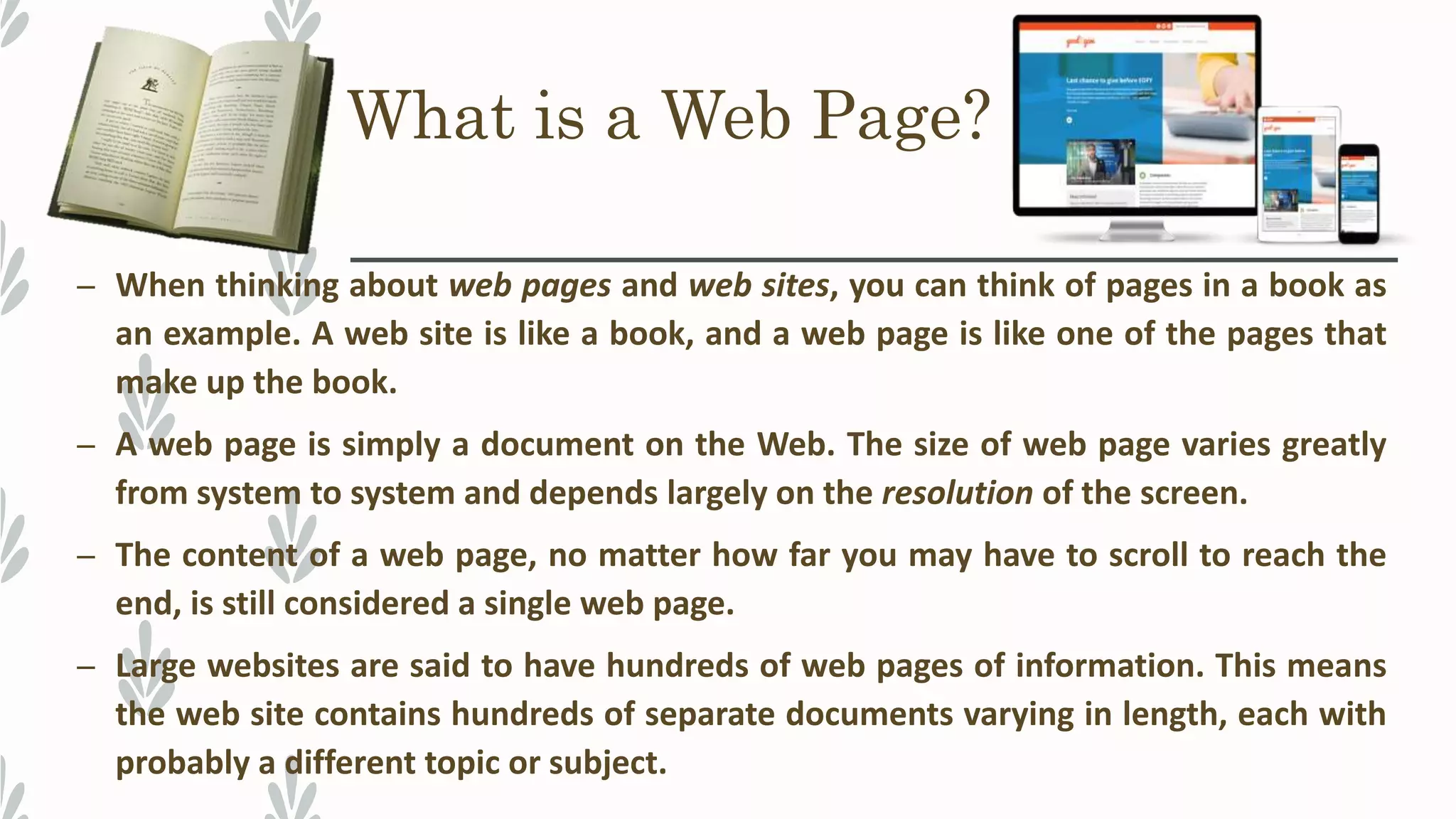 Web terminology | PPT