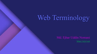 Web Terminology | PPT