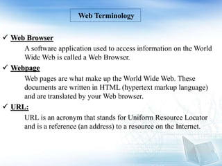 Web Terminology | PPT