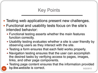 Web Application Testing | PPTX