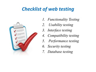 Glimpse and Benefits of Testing | PPT
