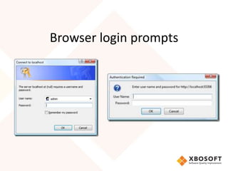 Browser login prompts
 