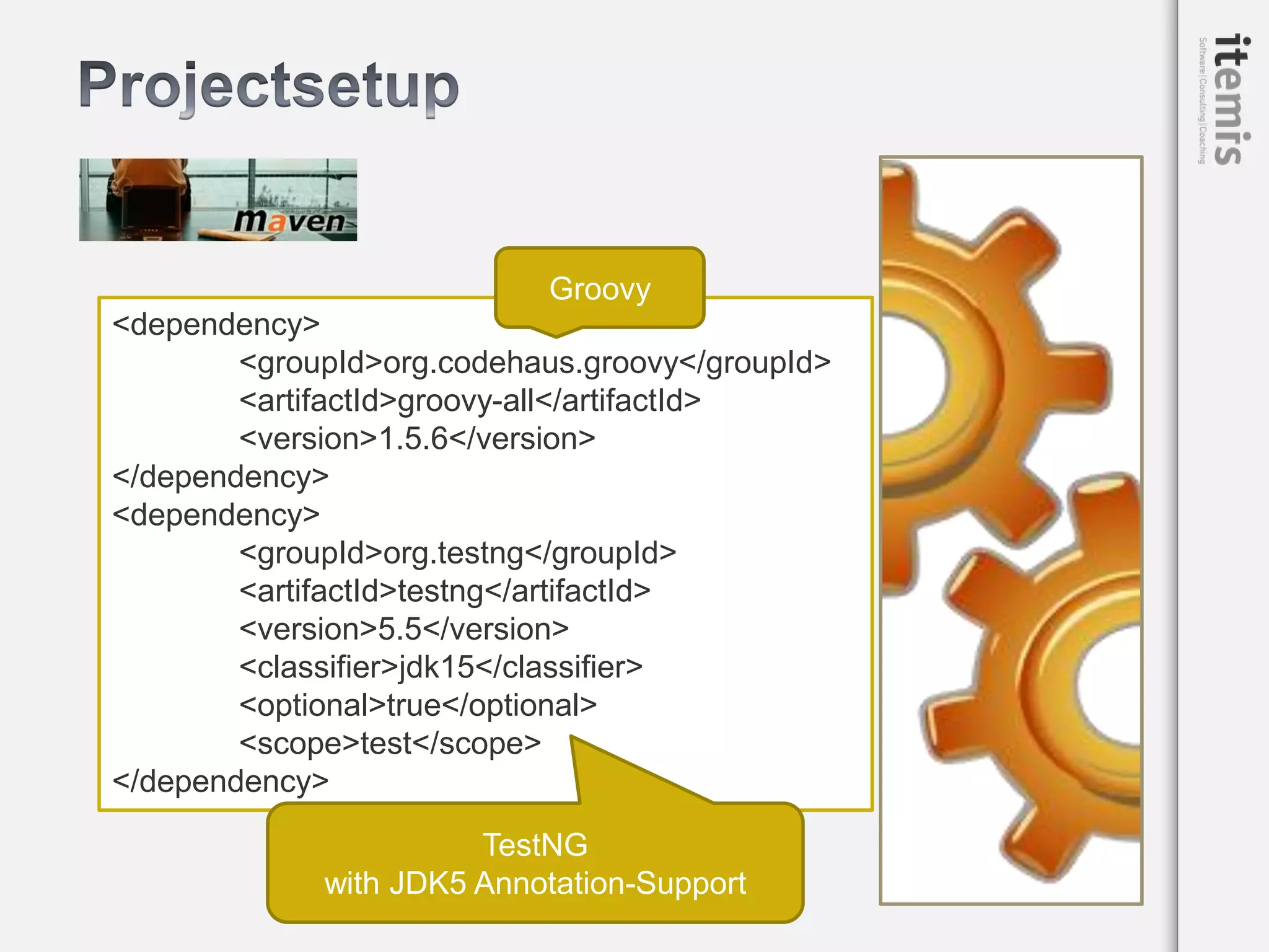 Webtests Reloaded - Webtest with Selenium, TestNG, Groovy and Maven