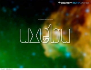 Mittwoch, 19. Oktober 11
 