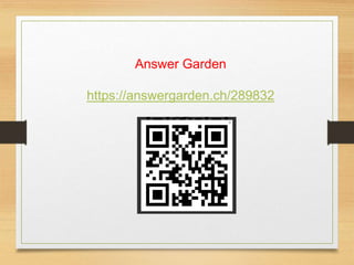 Answer Garden
https://answergarden.ch/289832
 