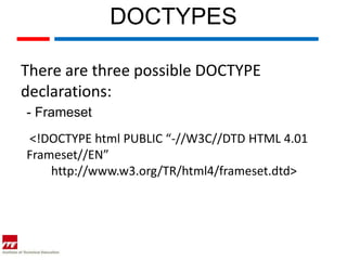 Web topic 2 html | PPT