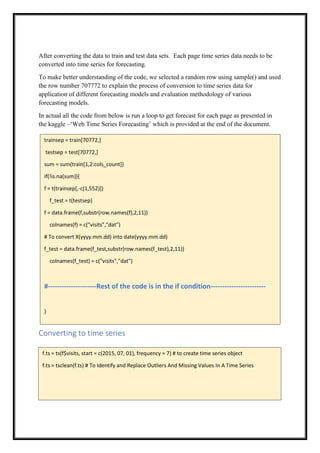 Web trafic time series forecasting | PDF