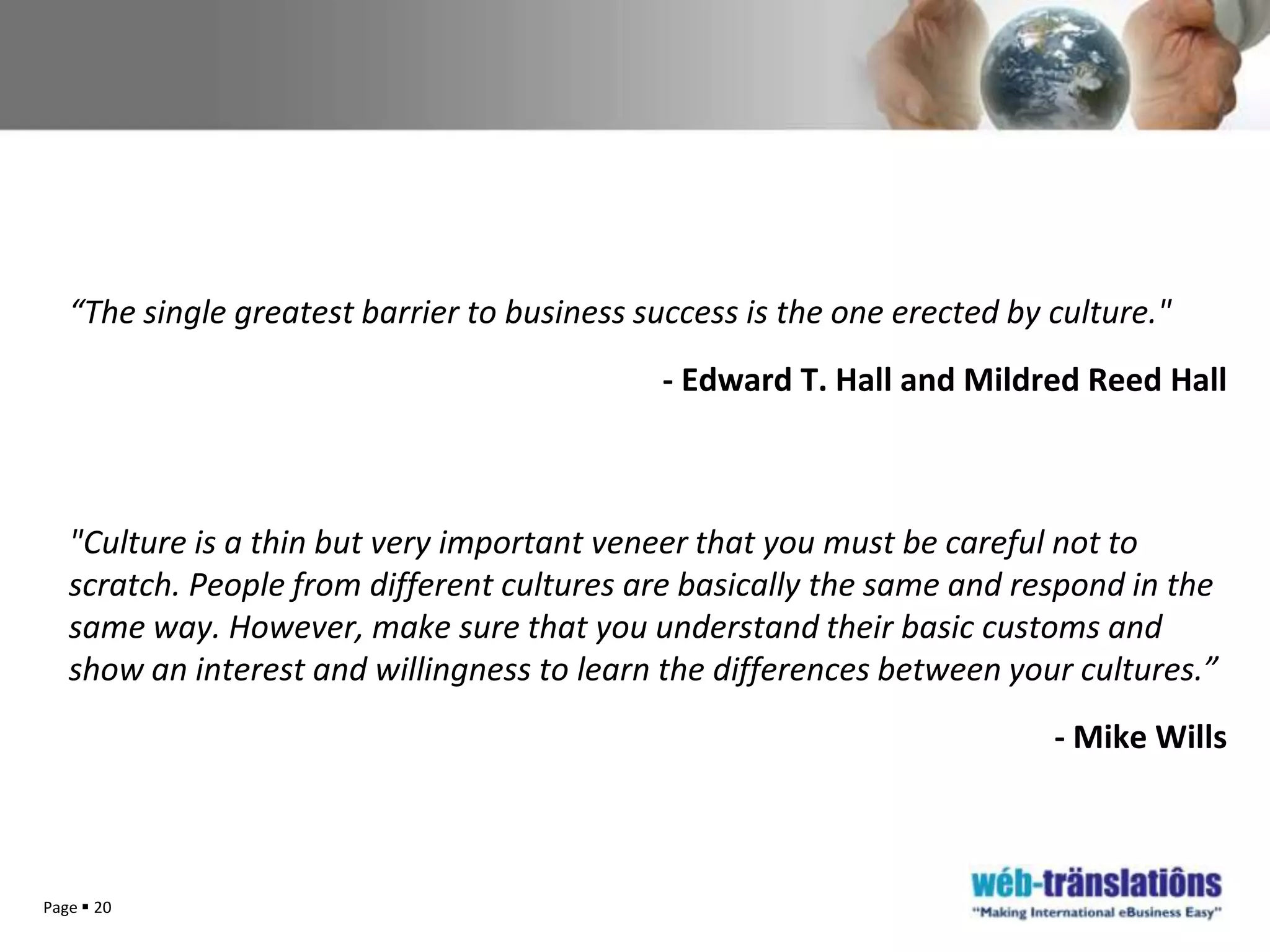 Have experience of exporting to Europe 