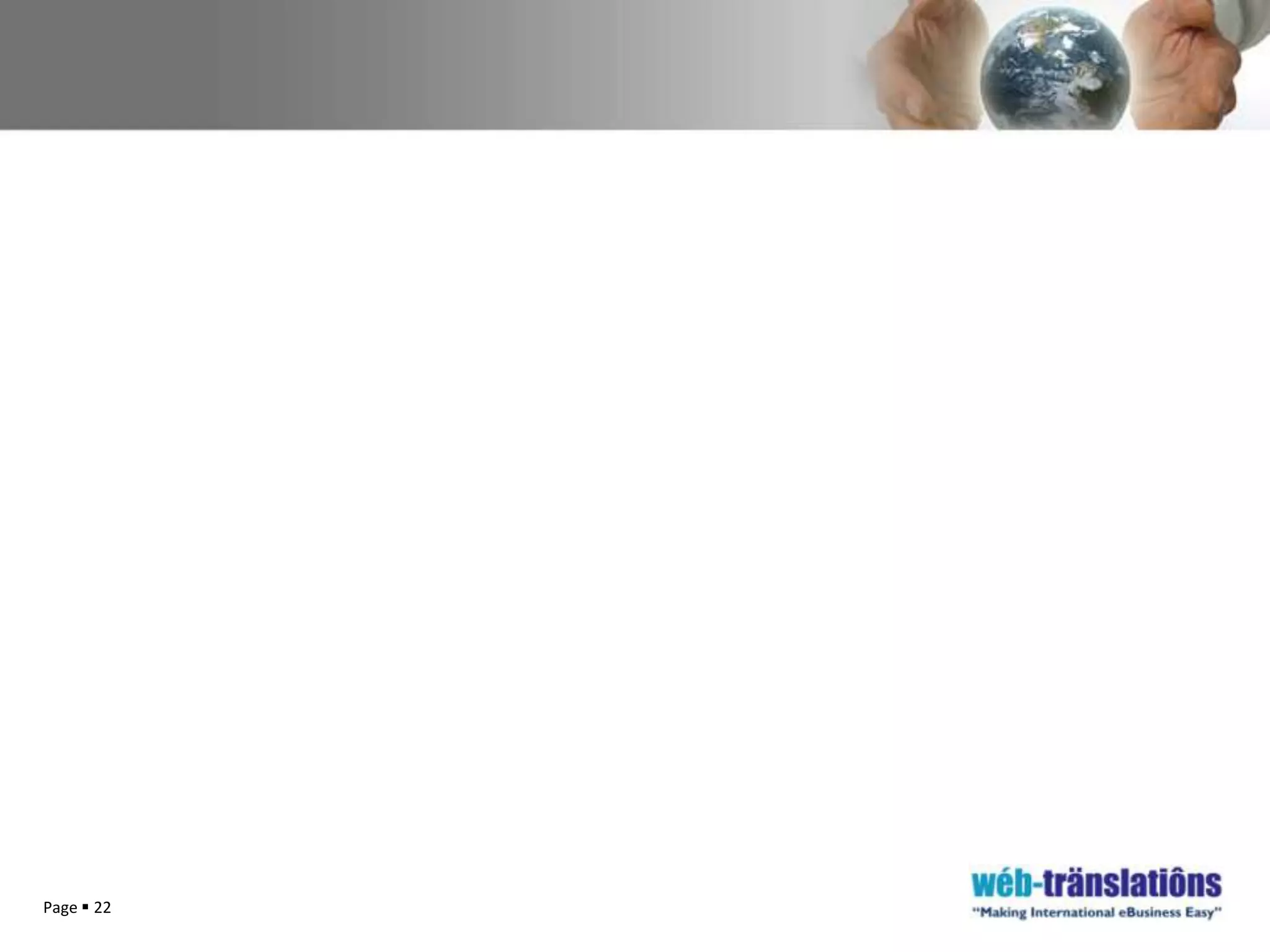 Localise website into German