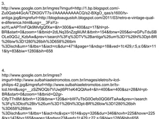 3. http://www.google.com.br/imgres?imgurl=http://1.bp.blogspot.com/-Zu0Qab44GcA/TZK0GVT7s-I/AAAAAAAAACQ/s2-BXgO_qas/s1600/tv-antiga.jpg&imgrefurl=http://blogdoaugustoh.blogspot.com/2011/03/retro-e-vintage-qual-e-diferenca.html&usg=__3FaYz-xoYLwAPTmFQk9MvfgQfXw=&h=300&w=400&sz=17&hl=pt-BR&start=0&zoom=1&tbnid=2dLNq35nZzgMJM:&tbnh=154&tbnw=205&ei=eGPuTduSBOLe0QGJ_KzbAw&prev=/search%3Fq%3DTV%2Bantiga%26um%3D1%26hl%3Dpt-BR%26biw%3D1280%26bih%3D658%26tbm%3Disch&um=1&itbs=1&iact=rc&dur=471&page=1&ndsp=18&ved=1t:429,r:5,s:0&tx=111&ty=83&biw=1280&bih=658 4. http://www.google.com.br/imgres?imgurl=http://www.sulbahiaeletromotos.com.br/images/eletro/tv-lcd-philips-42.jpg&imgrefurl=http://www.sulbahiaeletromotos.com.br/tv-lcd.html&usg=__zSZNOQb7VIJwjt6Pl1eK4QQlAx4=&h=400&w=400&sz=28&hl=pt-BR&start=0&zoom=1&tbnid=Q2gr-CtfpT7n8M:&tbnh=120&tbnw=120&ei=bW7uTbG0Oefo0QG6ifTaAw&prev=/search%3Fq%3Dlcd%2Btv%26um%3D1%26hl%3Dpt-BR%26biw%3D1280%26bih%3D658%26tbm%3Disch&um=1&itbs=1&iact=hc&vpx=1014&vpy=326&dur=346&hovh=225&hovw=225&tx=142&ty=165&page=1&ndsp=23&ved=1t:429,r:22,s:0&biw=1280&bih=658 