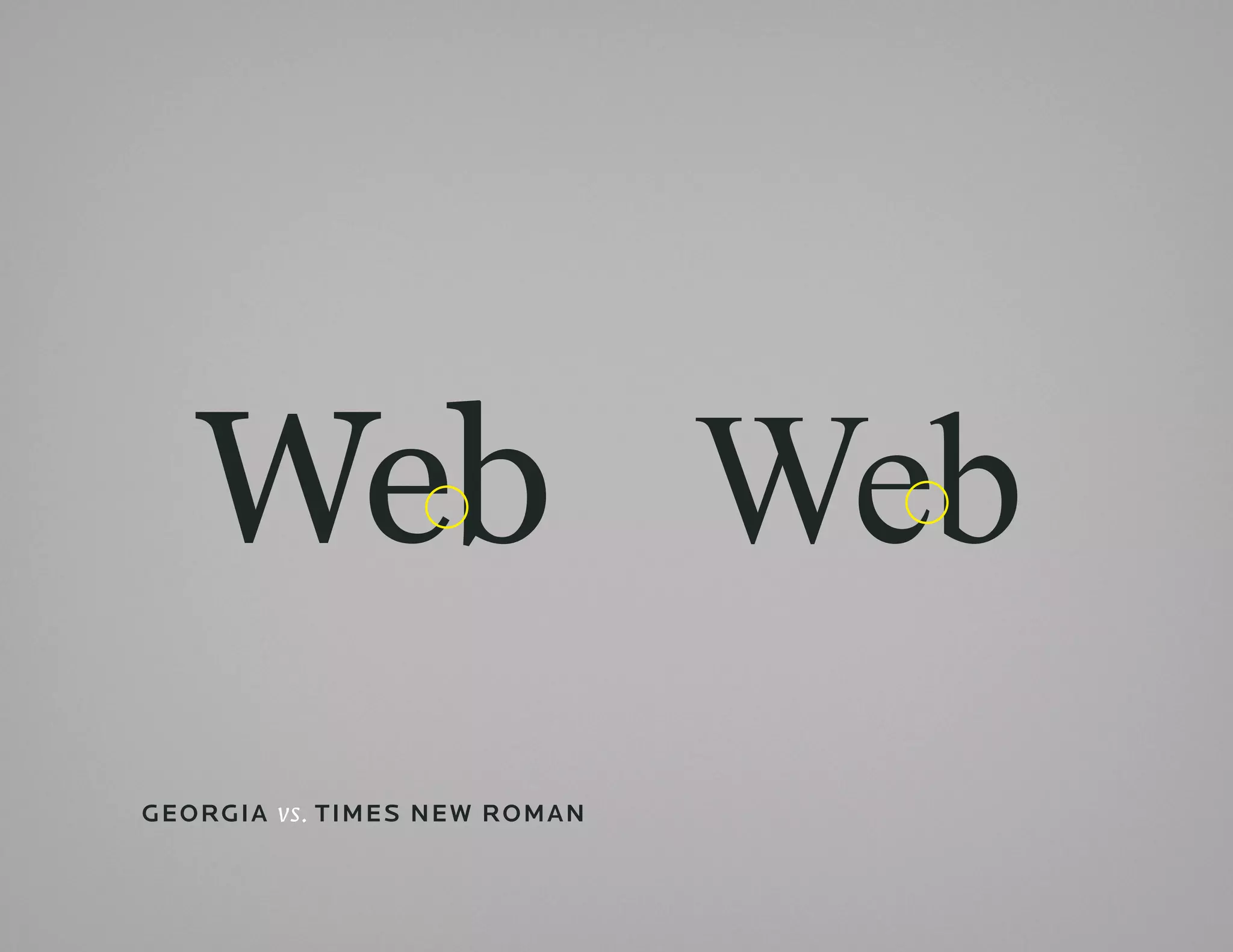 Web Web
GEorGia vs. timES nE w roman
 