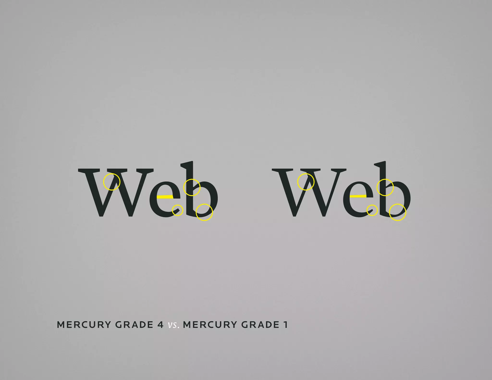 Web Web
mErcury Gr adE 4 vs. mErcury Gr adE 1
 