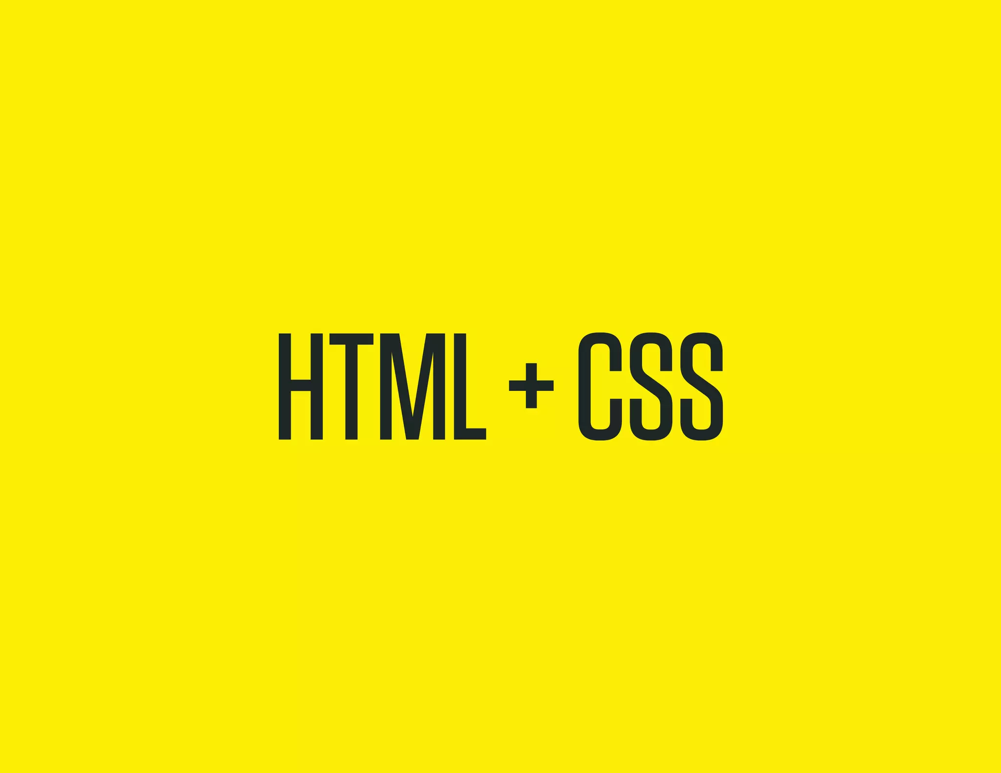 html + css
 