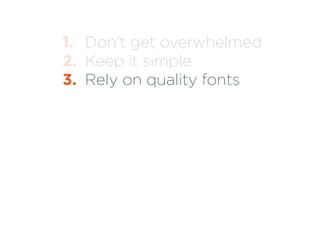Web typography for non designers