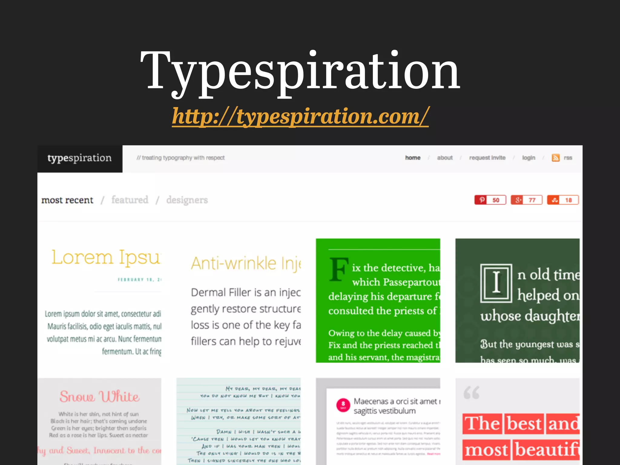 Typespiration
http://typespiration.com/
 