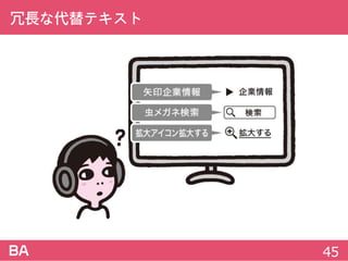 冗長な代替テキスト
45
 