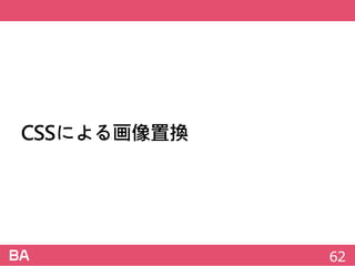 CSSによる画像置換
62
 