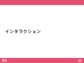 インタラクション
88
 