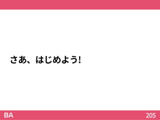 さあ、はじめよう!
205
 