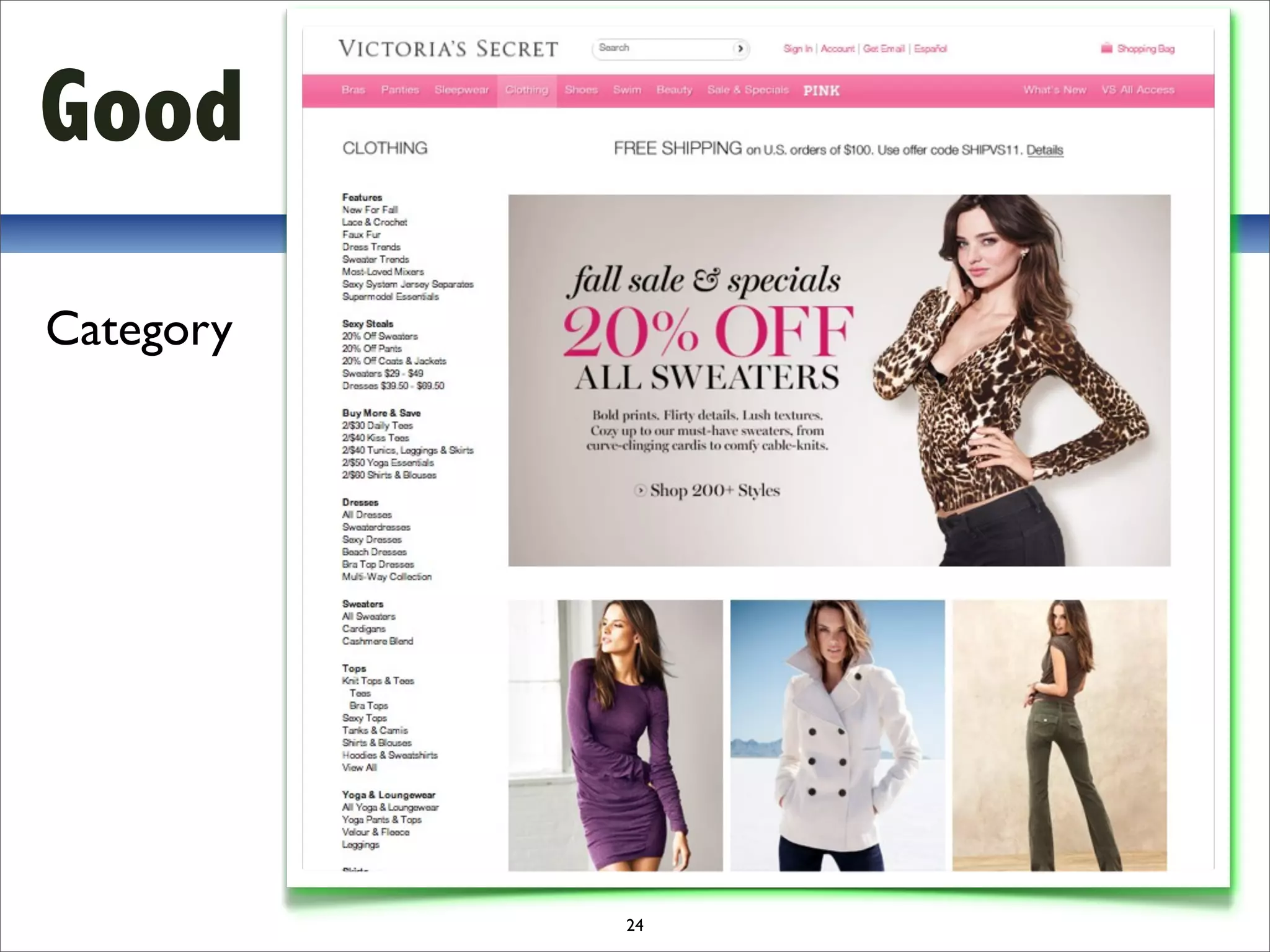 Good
Category




           24
 