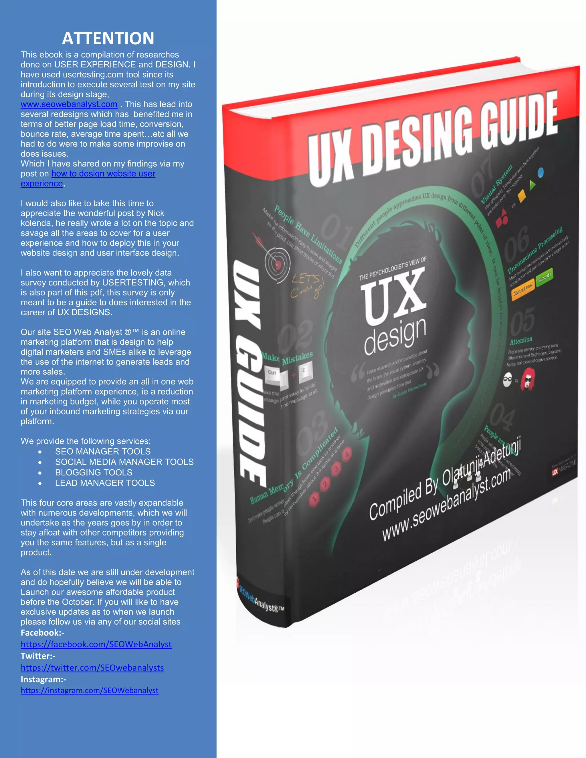 Web usability a complete list of ux ui best practices | PDF | Web ...