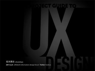 @bookslope
2011,6,4 @WebUX information design forum Twitter #webux
 