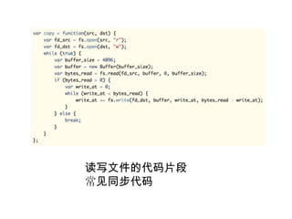 读写文件的代码片段
常见同步代码

 