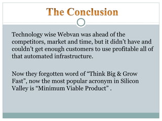 Webvan Stock Webvan case study | PPT