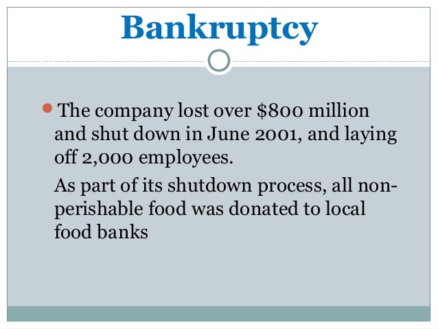 Webvan failure image