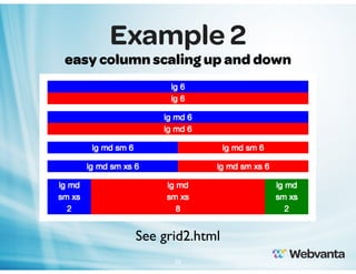 Example 2
easy column scaling up and down

See grid2.html
23

 