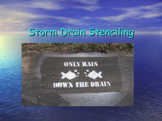 Storm DrainStorm Drain StencilingStenciling
 