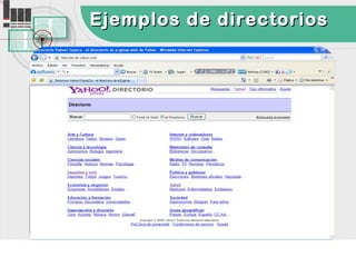 Ejemplos de directorios
 